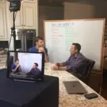 Dr. Osborne onset filming with Dr. Josh Axe