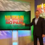 Dr. O in studio filming a PBS Special