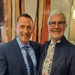 Dr. Osborne & Dr. Gundry sharing the stage and recieving the Richard M. Linshitz, MD Award